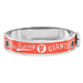 MLB San Francisco Giants Silver-tone Enameled & Crystal Hinged Bracelet