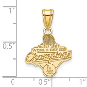 GP 2025 World Series Champions Los Angeles Dodgers Medium Pendant showing measurements