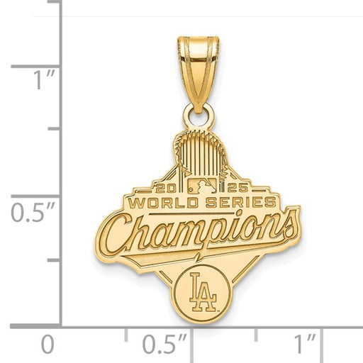 GP 2025 World Series Champions Los Angeles Dodgers Large Pendant showing measurements