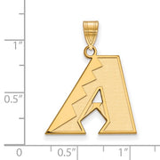 SS w/GP MLB  Arizona Diamondbacks Large Pendant on a ruled background