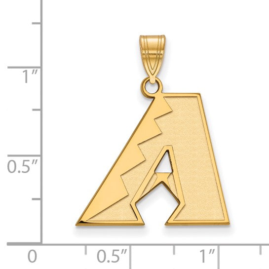 SS w/GP MLB  Arizona Diamondbacks Large Pendant on a ruled background