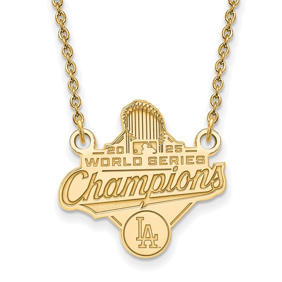 GP 2025 World Series Champions Los Angeles Dodgers Small Pendant w/ Necklace