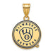 SS w/GP MLB  Milwaukee Brewers Medium Enamel Logo Pendant