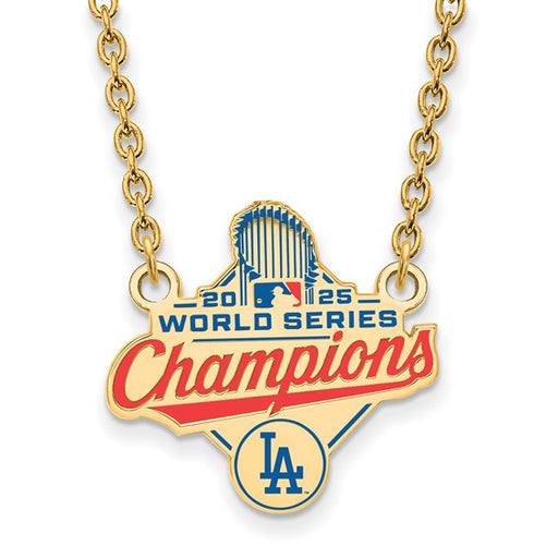 GP 2025 World Series Champions Los Angeles Dodgers Large Pendant w/ Necklace