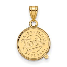 SS w/GP MLB  Minnesota Twins Small Alternate Logo Pendant