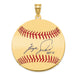Gold-plating over Sterling Silver Fergie Jenkins Hall of Fame Signature Large Epoxy Baseball Pendant