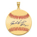 Gold-plating over Sterling Silver Ivan PUDGE Rodriguez Hall of Fame Signature Large Epoxy Baseball Pe