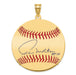 Gold-plating over Sterling Silver Paul Molitor Hall of Fame Signature Large Epoxy Baseball Pendant
