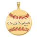 Gold-plating over Sterling Silver Phil Niekro Hall of Fame Signature Large Epoxy Baseball Pendant