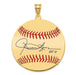Gold-plating over Sterling Silver Roland ROLLIE Fingers Hall of Fame Signature Large Epoxy Baseball Pendant