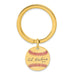 Gold-plating over Sterling Silver Al Kaline Hall of Fame Signature Epoxy Baseball Keychain