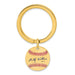 Gold-plating over Sterling Silver Billy Williams Hall of Fame Signature Epoxy Baseball Keychain