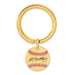 Gold-plating over Sterling Silver Eddie Mathews Hall of Fame Signature Epoxy Baseball Keychain