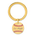 Gold-plating over Sterling Silver Enos Slaughter Hall of Fame Signature Epoxy Baseball Keychain