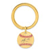 Gold-plating over Sterling Silver Jeff Bagwell Hall of Fame Signature Epoxy Baseball Keychain
