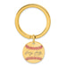 Gold-plating over Sterling Silver Larry Doby Hall of Fame Signature Epoxy Baseball Keychain