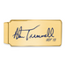 Gold-plating over Sterling Silver Alan Trammell Hall of Fame Signature Epoxy Money Clip
