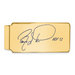 Gold-plating over Sterling Silver Barry Larkin Hall of Fame Signature Epoxy Money Clip