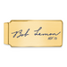 Gold-plating over Sterling Silver Bob Lemon Hall of Fame Signature Epoxy Money Clip