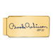 Gold-plating over Sterling Silver Brooks Robinson Hall of Fame Signature Epoxy Money Clip