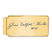 Gold-plating over Sterling Silver Jim CATFISH Hunter Hall of Fame Signature Epoxy Money Clip