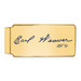 Gold-plating over Sterling Silver c Hall of Fame Signature Epoxy Money Clip