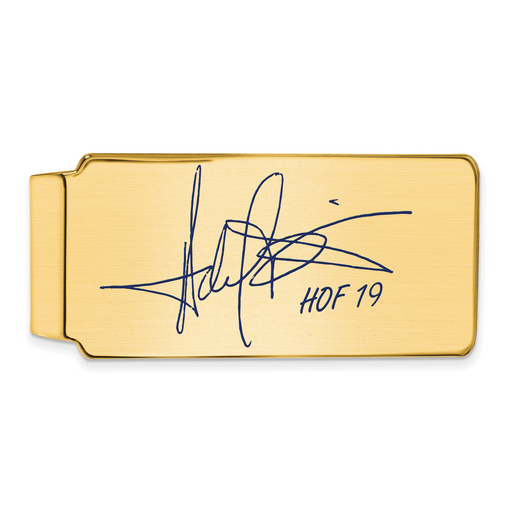 Gold-plating over Sterling Silver Harold Baines Hall of Fame Signature Epoxy Money Clip