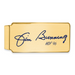 Gold-plating over Sterling Silver Jim Bunning Hall of Fame Signature Epoxy Money Clip