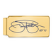 Gold-plating over Sterling Silver James JIM Palmer Hall of Fame Signature Epoxy Money Clip