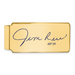 Gold-plating over Sterling Silver James JIM Rice Hall of Fame Signature Epoxy Money Clip
