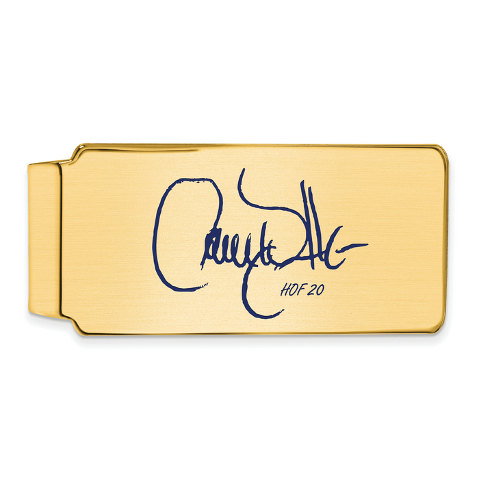 Gold-plating over Sterling Silver Larry Walker Hall of Fame Signature Epoxy Money Clip