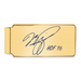 Gold-plating over Sterling Silver Mike Piazza Hall of Fame Signature Epoxy Money Clip