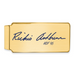 Gold-plating over Sterling Silver Richie Ashburn Hall of Fame Signature Epoxy Money Clip