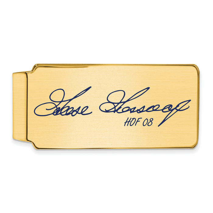 Gold-plating over Sterling Silver Rich GOOSE Gossage Hall of Fame Signature Epoxy Money Clip