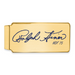 Gold-plating over Sterling Silver Ralph Kiner Hall of Fame Signature Epoxy Money Clip