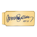 Gold-plating over Sterling Silver Ryne Sandberg Hall of Fame Signature Epoxy Money Clip