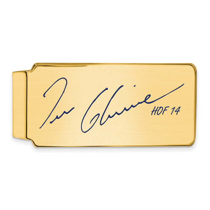 Gold-plating over Sterling Silver Tom Glavine Hall of Fame Signature Epoxy Money Clip