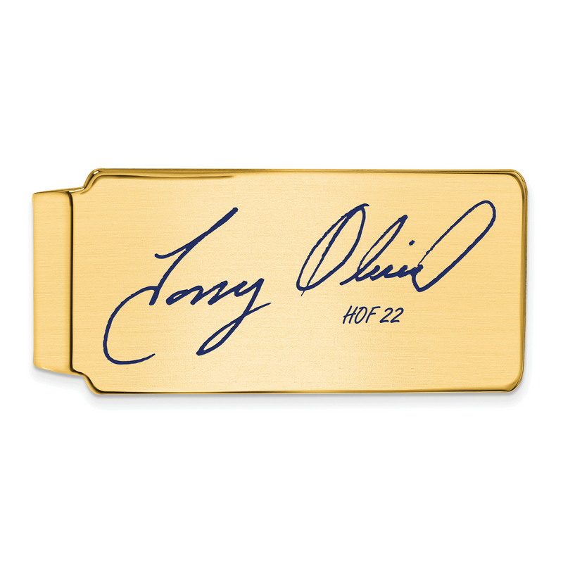 Gold-plating over Sterling Silver Tony Oliva Hall of Fame Signature Epoxy Money Clip