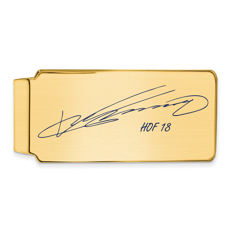 Gold-plating over Sterling Silver Vladimir Guerrero Hall of Fame Signature Epoxy Money Clip