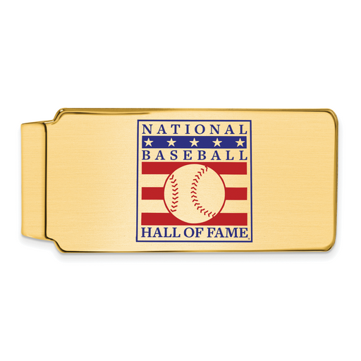 Gold-plating over Sterling Silver Hall of Fame Epoxy Money Clip