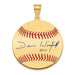 Gold-plating over Sterling Silver Dave Winfield Hall of Fame Signature Medium Epoxy Baseball Pendant