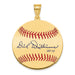 Gold-plating over Sterling Silver Dick Williams Hall of Fame Signature Medium Epoxy Baseball Pendant