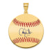 Gold-plating over Sterling Silver Larry Walker Hall of Fame Signature Medium Epoxy Baseball Pendant