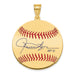 Gold-plating over Sterling Silver Roland ROLLIE Fingers Hall of Fame Signature Medium Epoxy Baseball Pendant