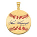 Gold-plating over Sterling Silver Rich GOOSE Gossage Hall of Fame Signature Medium Epoxy Baseball Pendant