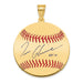 Gold-plating over Sterling Silver Tom Glavine Hall of Fame Signature Medium Epoxy Baseball Pendant