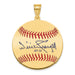 Gold-plating over Sterling Silver Wilver WILLIE Stargell Hall of Fame Signature Medium Epoxy Baseball Pendant