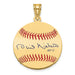 Gold-plating over Sterling Silver Phil Niekro Hall of Fame Signature Small Epoxy Baseball Pendant