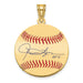 Gold-plating over Sterling Silver Roland ROLLIE Fingers Hall of Fame Signature Small Epoxy Baseball Pendant