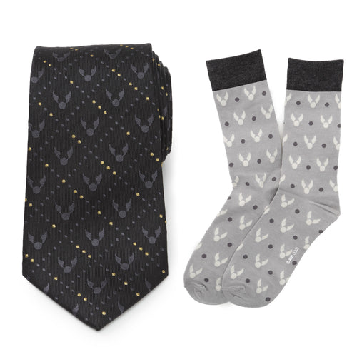 Golden Snitch Black Necktie Gift Set